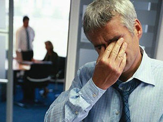 Man under Stress in Office