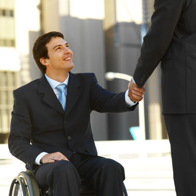 Businessman in Wheelchair